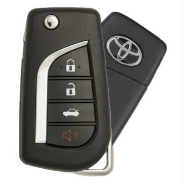 2019-2021 Toyota RAV4 / 4-Button Remote Flip Key / PN: 89070-0R300 / GQ4-73T (CHIP ID 4D H) (OEM Refurb)