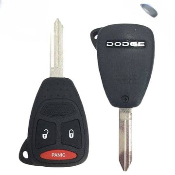 2005-2011 Dodge Dakota / 3-Button Remote Head Key / PN: 05183348AA / KOBDT04A (Non-Transponder) (OEM Refurb)