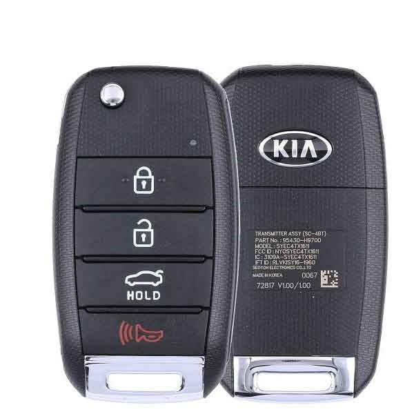 2018-2021 Kia Rio / 4-Button Flip Key / PN: 95430-H9700 / NYOSYEC4TX1611 (SC 4BT) (OEM)