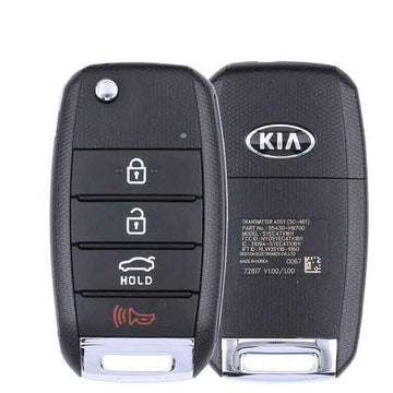 2018-2021 Kia Rio / 4-Button Flip Key / PN: 95430-H9700 / NYOSYEC4TX1611 (SC 4BT) (OEM)
