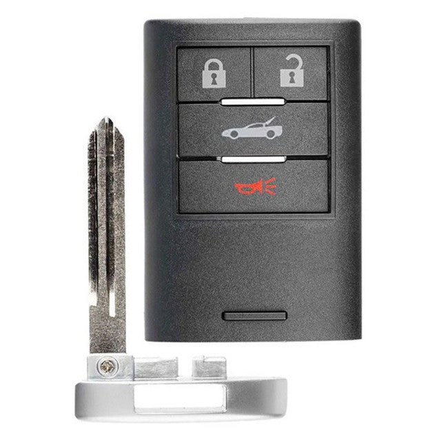 2005-2013 Chevrolet Corvette 4 Button Driver 1/2 Smart Key M3N5WY7777A, 25926479, 315 MHz - Premium Aftermarket