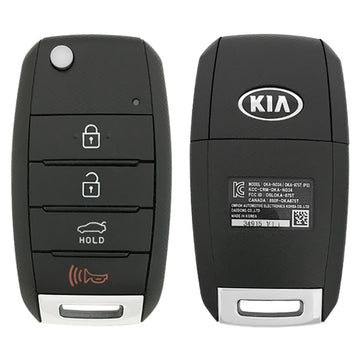 2014-2016 Kia Forte / 4-Button Flip Key / PN: 95430-A7400 / OSLOKA-OKA870T (YD) (OEM)