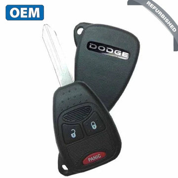 2004-2012 Dodge / 3-Button Remote Head Key / PN: 68001705AB / OHT692427AA (OEM Refurb)