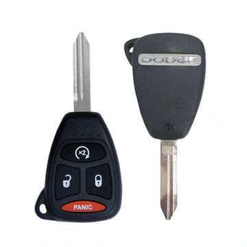 2007-2011 Dodge Ram Durango Dakota / 4-Button Remote Head Key / PN: 68026372AB / KOBDT04A (OEM Refurb)