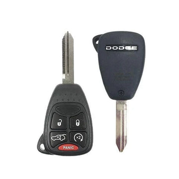 2006-2013 Dodge Avenger Durango  / 5-Button Remote Head Key w Hatch & RS / PN: 68273345AA / OHT692427AA (OEM Refurb)