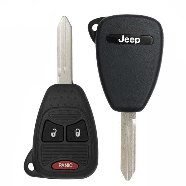 2004-2017 Jeep Patriot Compass / 3-Button Remote Head Key / PN: 68000603AA / OHT692427AA OHT692713AA (OEM Refurb Recase)