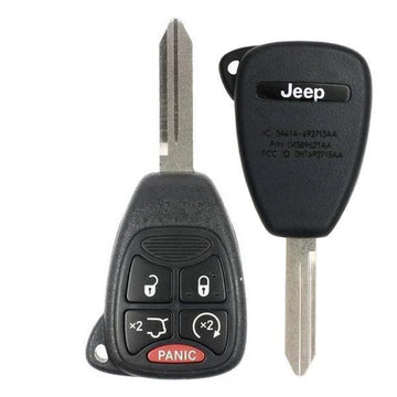 2008-2012 Jeep Liberty / 5-Button Remote Head Key / PN: 68029834AB / OHT692713AA (OEM Refurb)