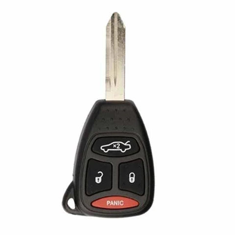 2004-2009 Jeep Dodge Chrysler / 4-Button Remote Head Key / PN: 05183349AA / KOBDT04A (OEM Refurb)