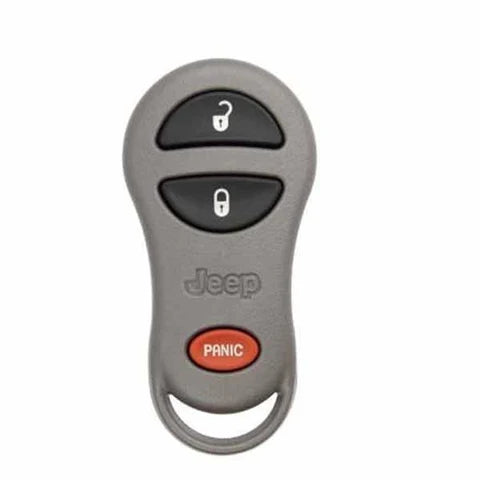 1999-2004 Jeep Cherokee / Grand Cherokee / 3-Button FOB Keyless Entry Remote / PN: 56036859 / 56036860 / GQ43VT9T / (OEM Refurb)