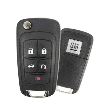 2010-2017 GM / Chevrolet / Buick / 5-Button Flip Key / PN: 5927058 / OHT05918179 / HU100 / PEPS (Strattec)