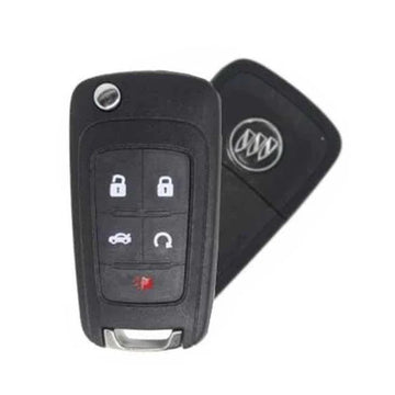 2010-2018 Buick / 5-Button Flip Key / PEPS / PN: 13500224 / P4O9MK74946931 / HU101 / PEPS (OEM Refurb)