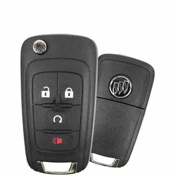 2013-2018 Buick Encore Enclave / 4-Button Flip Key / PN 13585814 / AVL-B01T1AC (OEM Refurb)