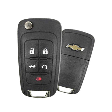 2014-2020 Chevrolet GM / 5-Button Flip Key / PN: 5921873 / OHT05918179 / HU100 / PEPS (Strattec)