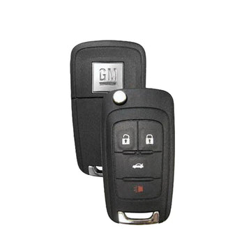 2010-2017 Chevrolet Buick / 4-Button Remote Flip Key / PN: 5927057 / OHT05918179 / HU100 / PEPS (Strattec)