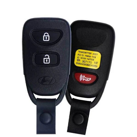 2007-2012 Hyundai Accent Santa Fe / 3-Button Keyless Entry Remote / PN:  95411-0W100 / PINHA -T038 (OEM Refurb)