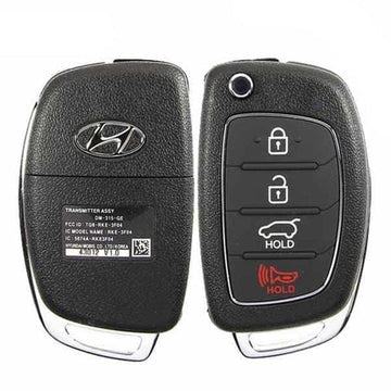 2013-2016 Hyundai Santa FE / 4-Button Flip Key / PN: 95430-4Z100 / TQ8RKE3F04 (OEM)