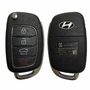 2017-2018 Hyundai Elantra / 4-Button Flip Key / PN: 95430-F2001 / OKA-NO38 (OEM)