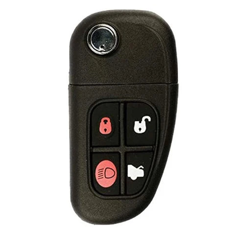 2003-2009 Jaguar / 4-Button Flip-Key / FO21 Tibbe / PN: C2C-24317 / CWTWB1U243 315 Mhz (OEM Refurb)