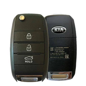 2012-2016 Kia Rio Pride / 3-Button Flip Key / PN: 95430-1W003 / RKE-4F13 (KOREA) (OEM)