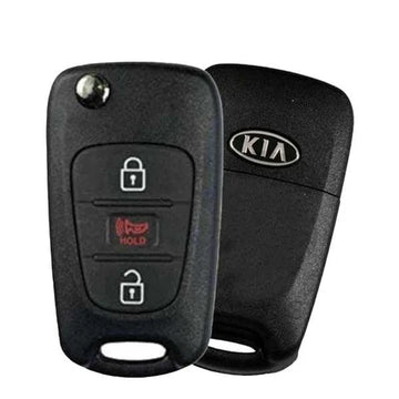 2010-2013 Kia Soul / 3-Button Remote Flip Key / PN: 95430-2K340 / NY0SEKSAM11ATX ((AM-FL)-315-AME) (OEM Refurb)