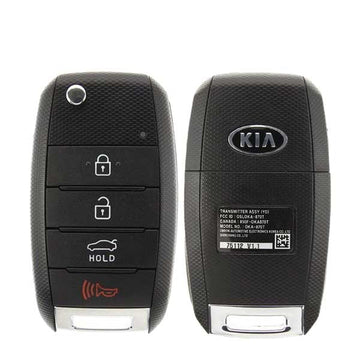 2017-2018 Kia Forte / 4-Button Flip Key / PN: 95430-A7200 / OSLOKA-875T (YD) (OEM Refurb)