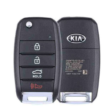 2018-2021 Kia Rio / 4-Button Flip Key / PN: 95430-H9700 / NYOSYEC4TX1611 (SC 4BT) (OEM Refurb)