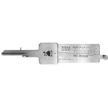ORIGINAL LISHI - NSN14 Nissan Infiniti / 10-Cut / Reader & Decoder / AG
