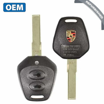 1998-2005 Porsche 911 Boxster / 2-Button Remote Head Key / PN: 986-637-243-04 / LTQTXF315P3 (OEM Refurb)