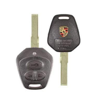 2001-2004 Porsche 911 Targa Boxster / 3-Button Remote Head Key / PN: 986-637-244-18 / LTQTXF315P3 (OEM Refurb)