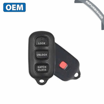 2003-2008 Toyota Corolla / Matrix / 4-Button Keyless Entry Remote w/Hatch Glass / PN: 89742-02010 / GQ43VT14T (OEM Refurb)