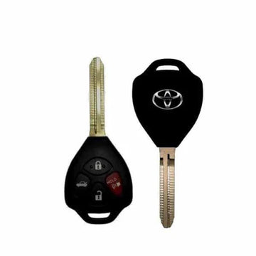 2010-2016 Toyota Corolla / Venza  / 4-Button Remote Head Key / PN: 89070-02270 / GQ4-29T (OEM Refurb)