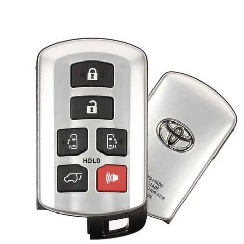 2011-2020 Toyota Sienna / 6-Button Smart Key / PN: 89904-08010 / HYQ14ADR (OEM Refurb)