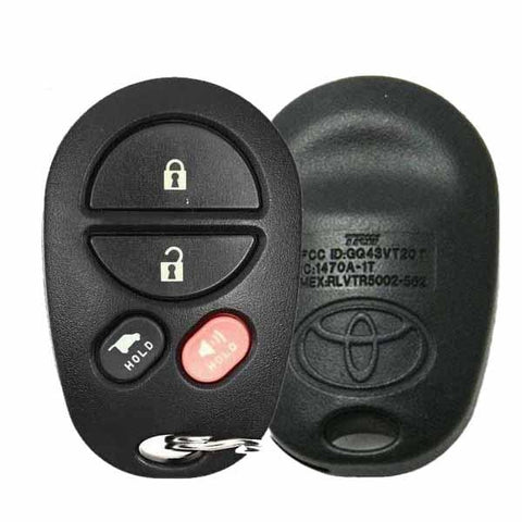 2008-2017 Toyota Highlander Sequoia / 4-Button Keyless Entry Remote / PN: 89742-0C041 / GQ43VT20T (OEM Refurb)