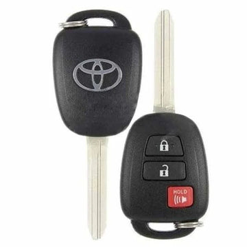 2012-2017 Toyota Prius C / 3-Button Remote Head Key / PN: 89070-52F60 / HQ12BDM (G Chip) (OEM)