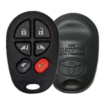 2004-2018 Toyota Sienna / 6-Button Keyless Entry Remote / PN: 89742-AE051 / GQ43VT20T (OEM)