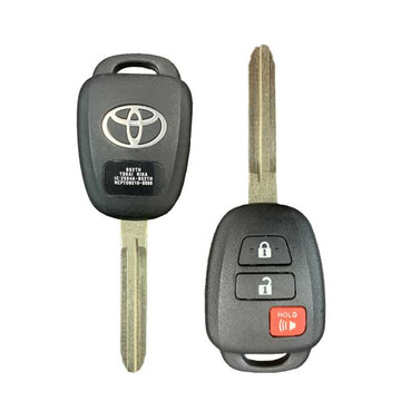 2015 Toyota Yaris  / 3-Button Remote Head Key / PN: 2854A-B52TH (H CHIP) (CANADA) (OEM Refurb)