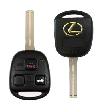 2001-2008 Lexus ES330 LS430 / 3-Button Remote Head Key / PN: 89070-33751 / HYQ12BBT (OEM)