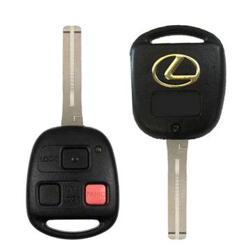 2003-2009 Lexus / 3-Button Remote Head Key / PN: 89070-60801 / HYQ1512V / Short Blade (4D68 Chip) (OEM)