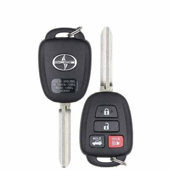 2016-2017 Scion FR-S Toyota 86 / 4-Button Remote Head Key / PN: SU003-05282 / HYQ12BEL / G Chip (OEM Refurb)