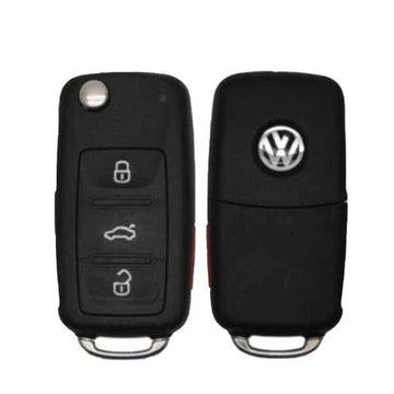 2011-2016 Volkswagen / 4-Button Flip Key / PN: 5K0837202AK / NBG010180T / 315 Mhz (OEM Refurb)