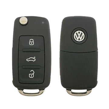 2010-2016 Volkswagen / 4-Button Flip Key / PN: 5K0837202AK / NBG010206T / HU66 / PROX/ 315 MHz (OEM)