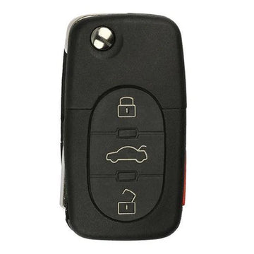 1998-2002 VW / 4-Button Flip Key / HLO1J0959753F / (AFTERMARKET)