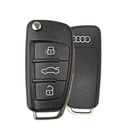 2006-2015 Audi / 4-Button Flip Key  / PN: 4F0837220AG / IYZ 3314 / 315 Mhz (OEM Refurb)