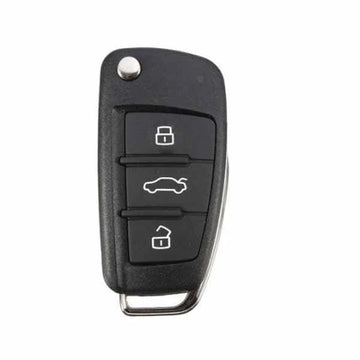 2015-2018 Audi A3 Q3 / 4-Button Flip Key / PN: BVD 837 220A / NBGFS12A71 / MQB / 315 Mhz (OEM Refurb)