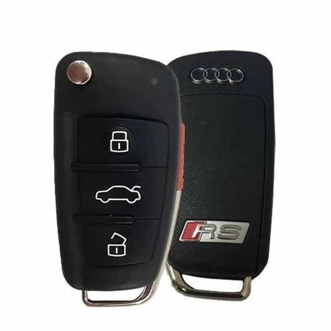 2006-2017 Audi A6 / RS / 4-Button Remote Flip Key/ PN: 8V0 837 220 D / NBGFS12P71 /  MQB / 315 MHz  (OEM)