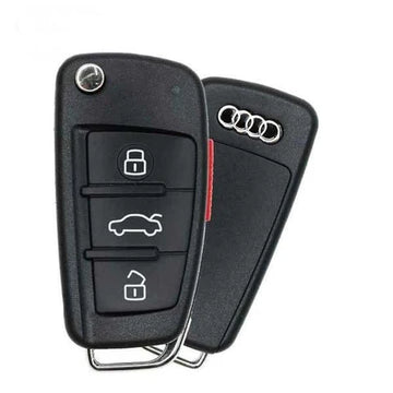 2005-2010 Audi / 4-Button Flip Key / PN: 8P0 837 220E / NBG009272T / 315MHz (OEM Refurb)