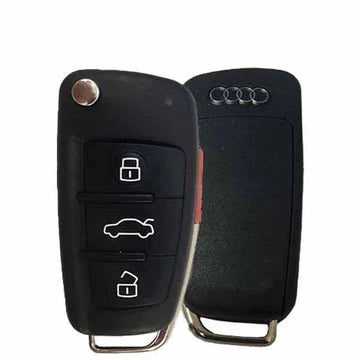 2013-2017 Audi A3 / 4-Button Flip Key / PN: 8V0 837 220 E / NBGFS12P71 / MQB  / 315 Mhz (OEM)