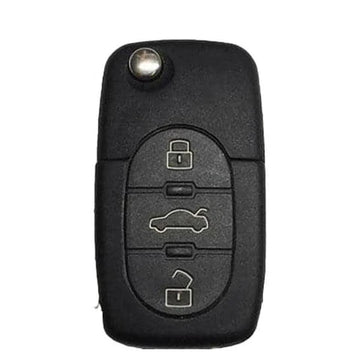 2001-2006 Audi / 4-Button Flip Key / PN: 8Z0837231F / MYT8Z0837231 / 315 Mhz (OEM Refurb)