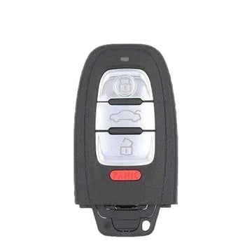 2008-2012 Audi / 4-Button Smart Key / w/o Comfort Access / Slot Key / PN: 8T0959754A / IYZFBSB802 / 315 Mhz (OEM Refurb)