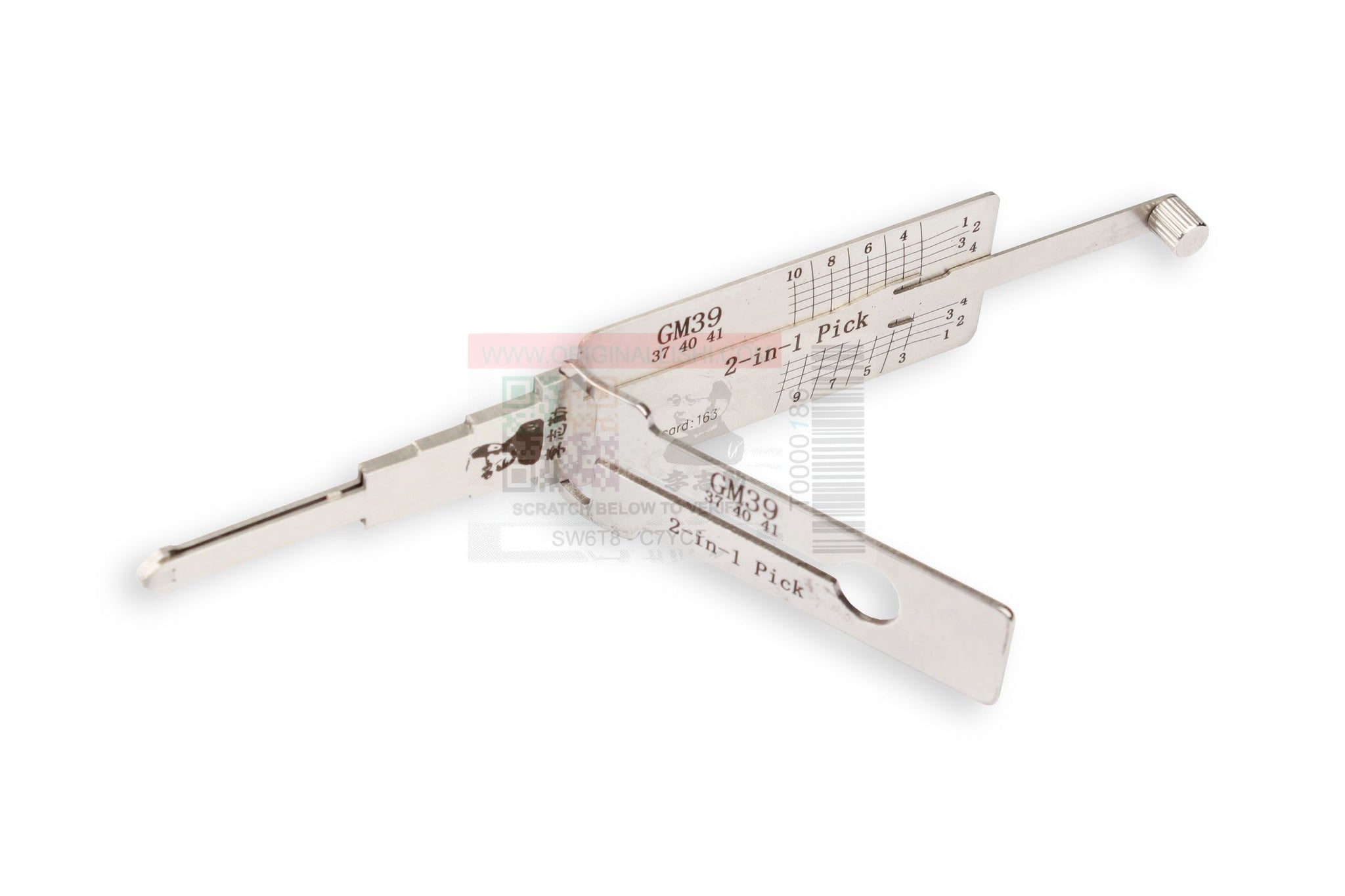ORIGINAL LISHI - GM39 B102 GM / 10-Cut / 2-in-1 Pick & Decoder